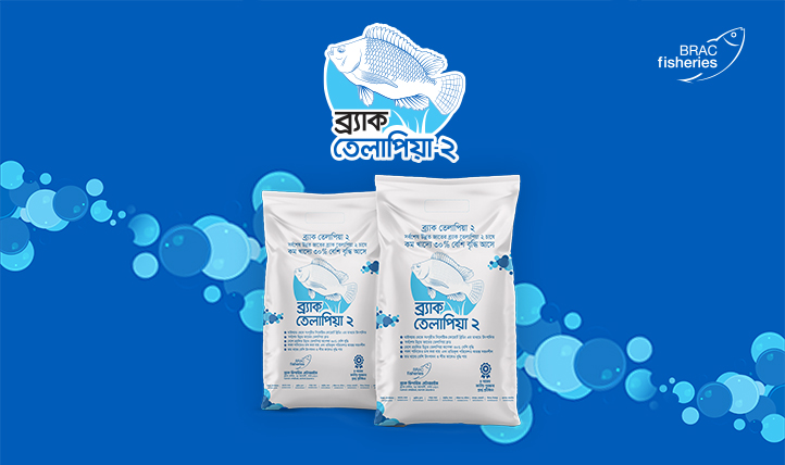 BRAC Fisheries tilapia product packaging campaign artwork.
