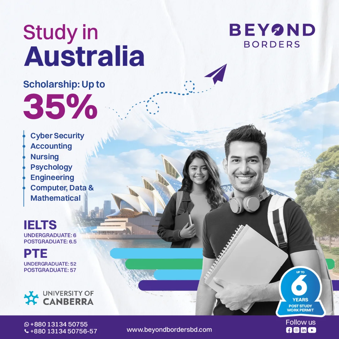 Beyond Borders Australia study campaign artwork.