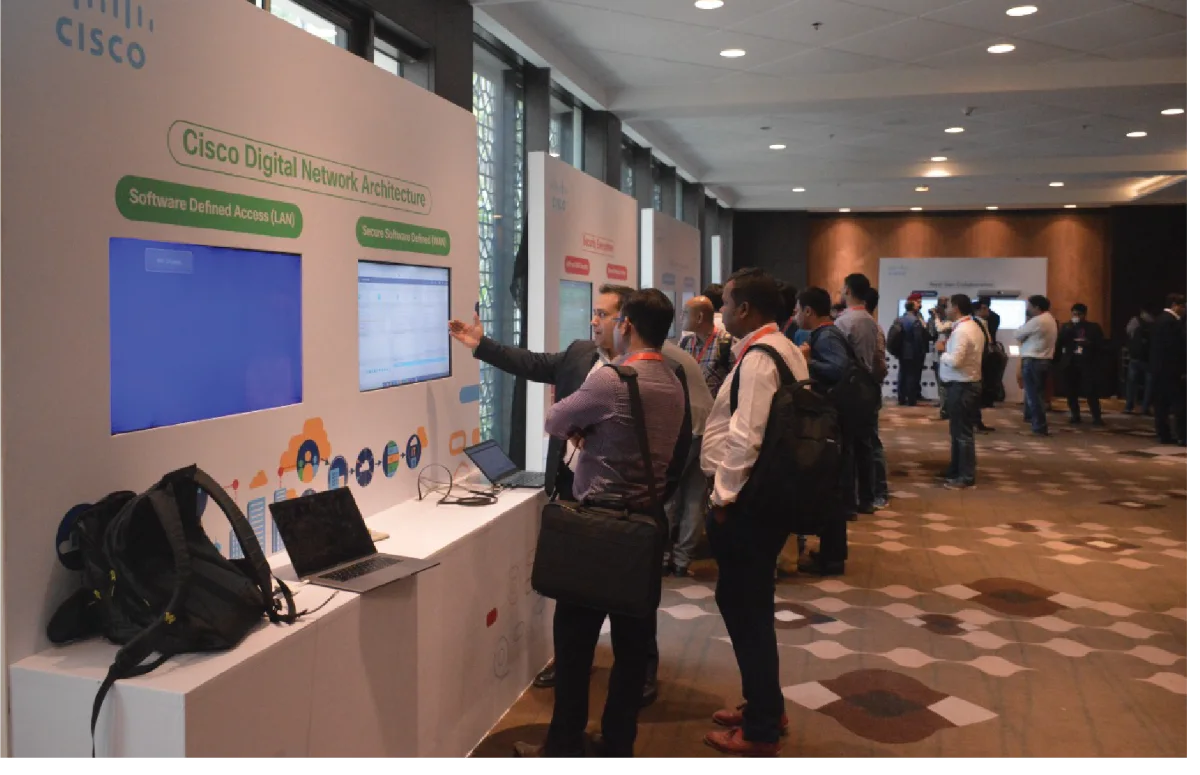 Cisco Engage technology exhibition.