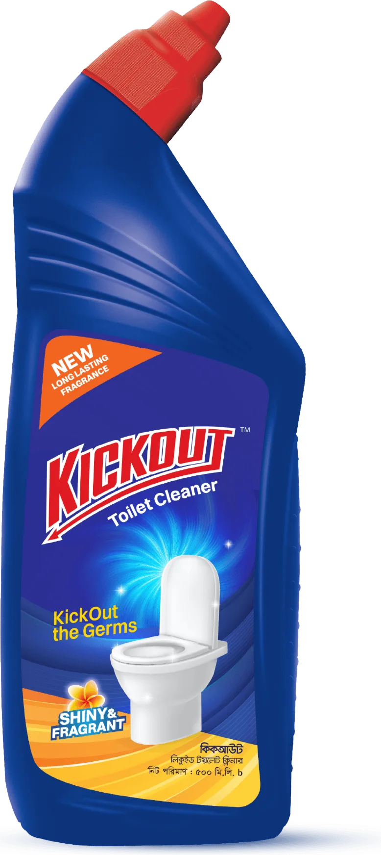 Germania Kickout toilet cleaner packaging.