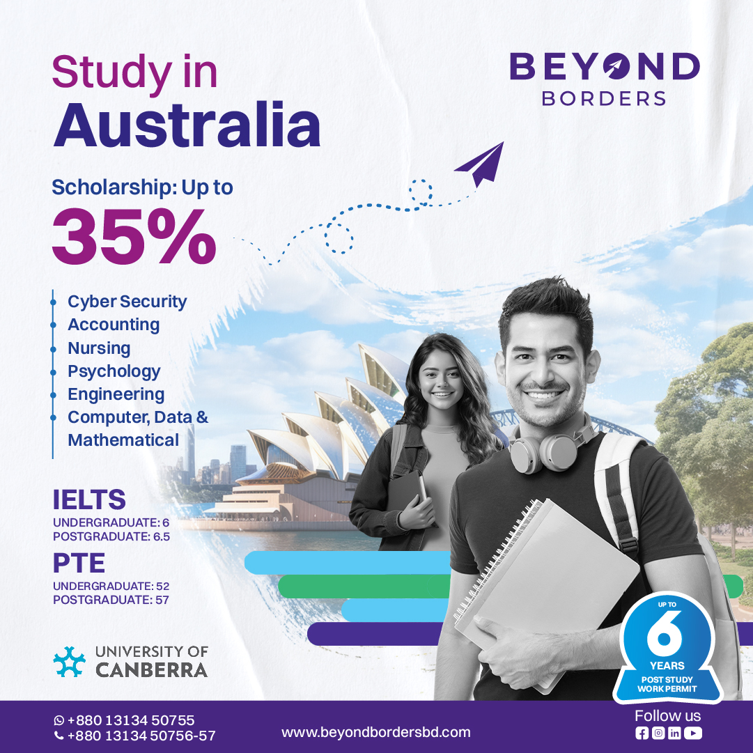Beyond Borders Australia study campaign artwork.