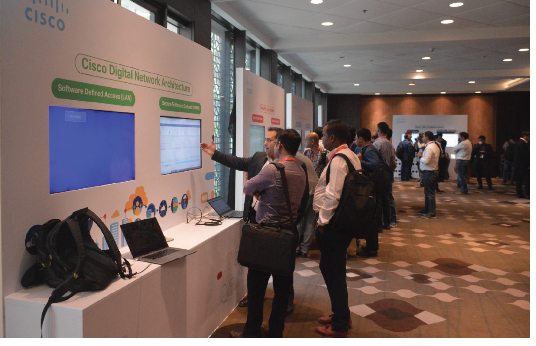 Cisco Engage technology exhibition.